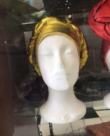 OLATEE SATIN TURBAN LEMON