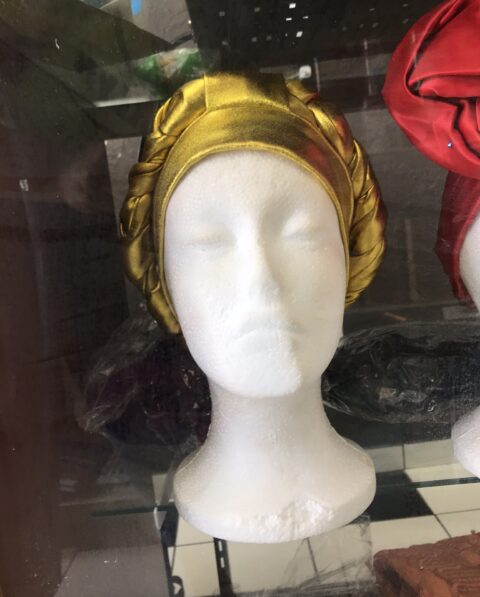 GOLD SEQUENCE TURBAN